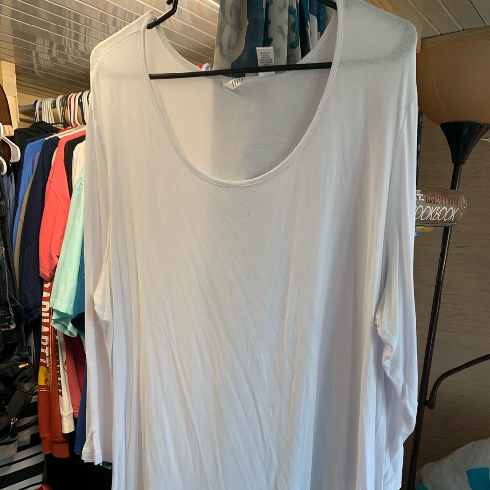 White lace trimmed top